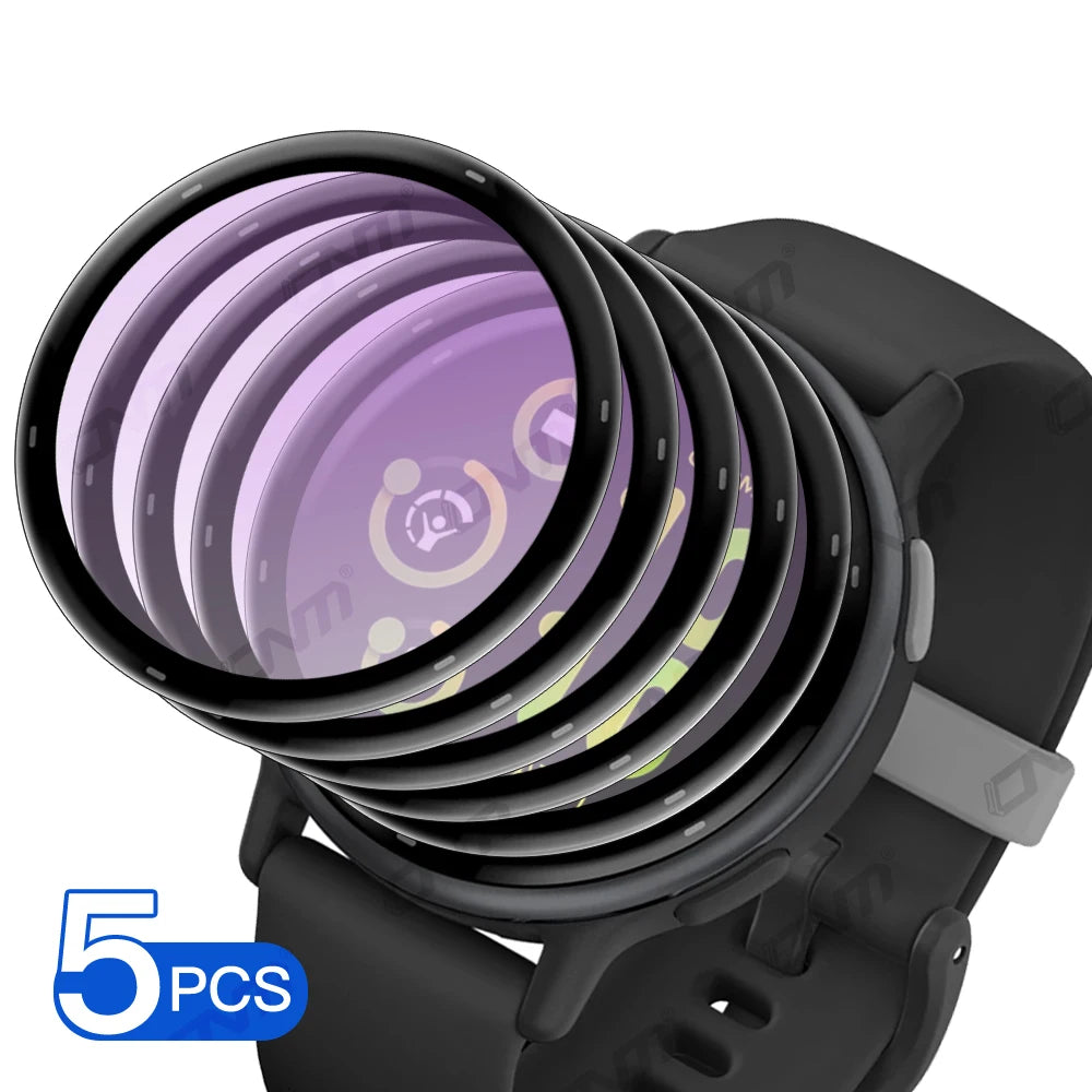 20D Screen Protector for Garmin VivoActive 5 Anti-scratch Film for Garmin Vivo Active 5 Full Coverage Ultra-HD Film (Not Glass)