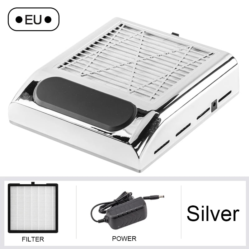 Nail Dust Collector Manicure Machine Tools Strong Power Nail Vacuum Cleaner With Remove Filter Nail Extractor Fan Nail Art Tool