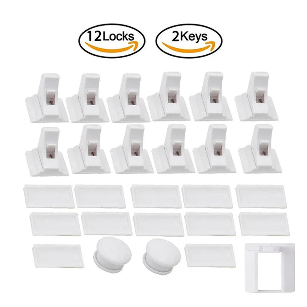 Children Protection Baby Safety Lock Magnetic Child Lock Drawer Latch Cabinet Door Lock Limiter Children Security Locks