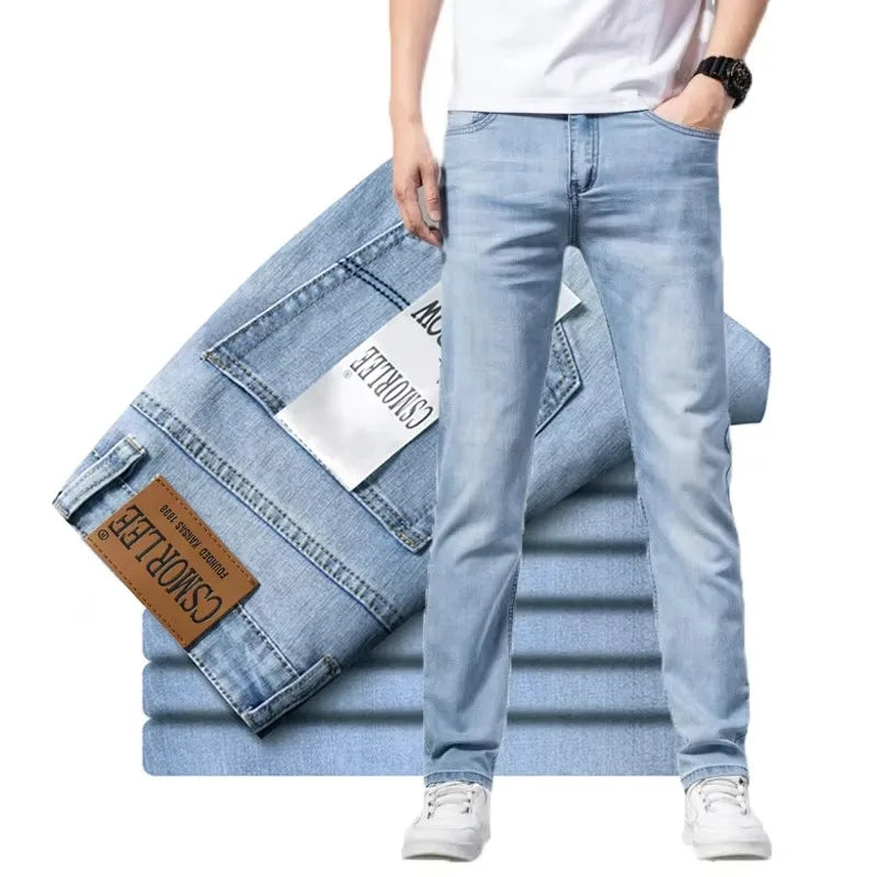 2025 Brand Jeans Summer Style Utr Thin Light Men's Jeans Fashion Male Casual Denim Men's Jeans Slim Wholesale Jeans