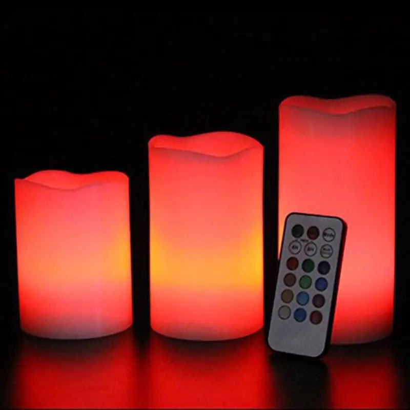 Remote Control Color Changing Plastic Candles