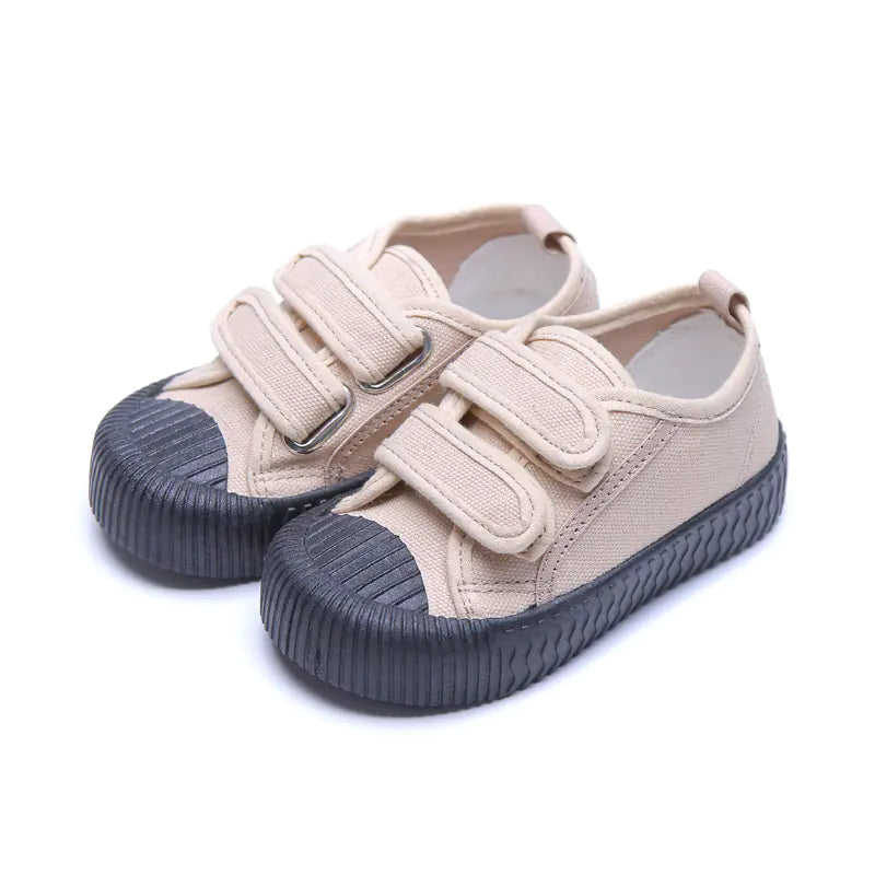 Soft Sole Velcro Canvas Sneakers for Casual Wear