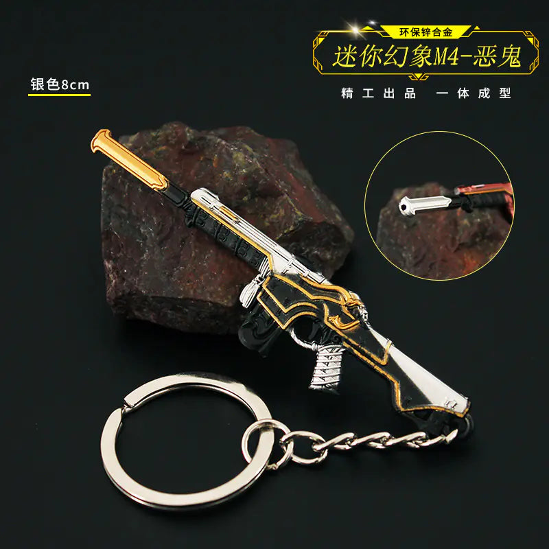 Valorant Merchandise M4 Impression Metal Keychain