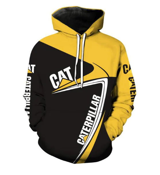 TYL 3D Digital Print Hoodie with Zipper and Hood