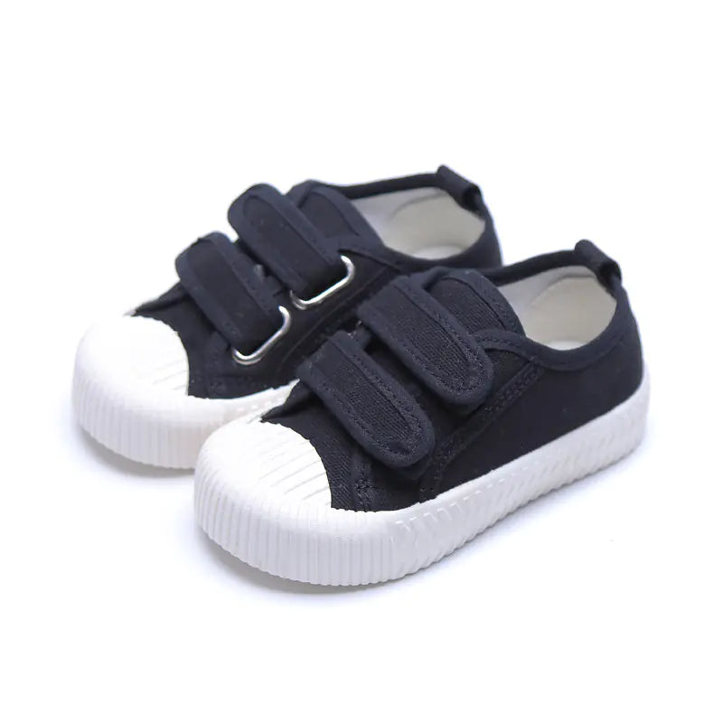 Soft Sole Velcro Canvas Sneakers for Casual Wear