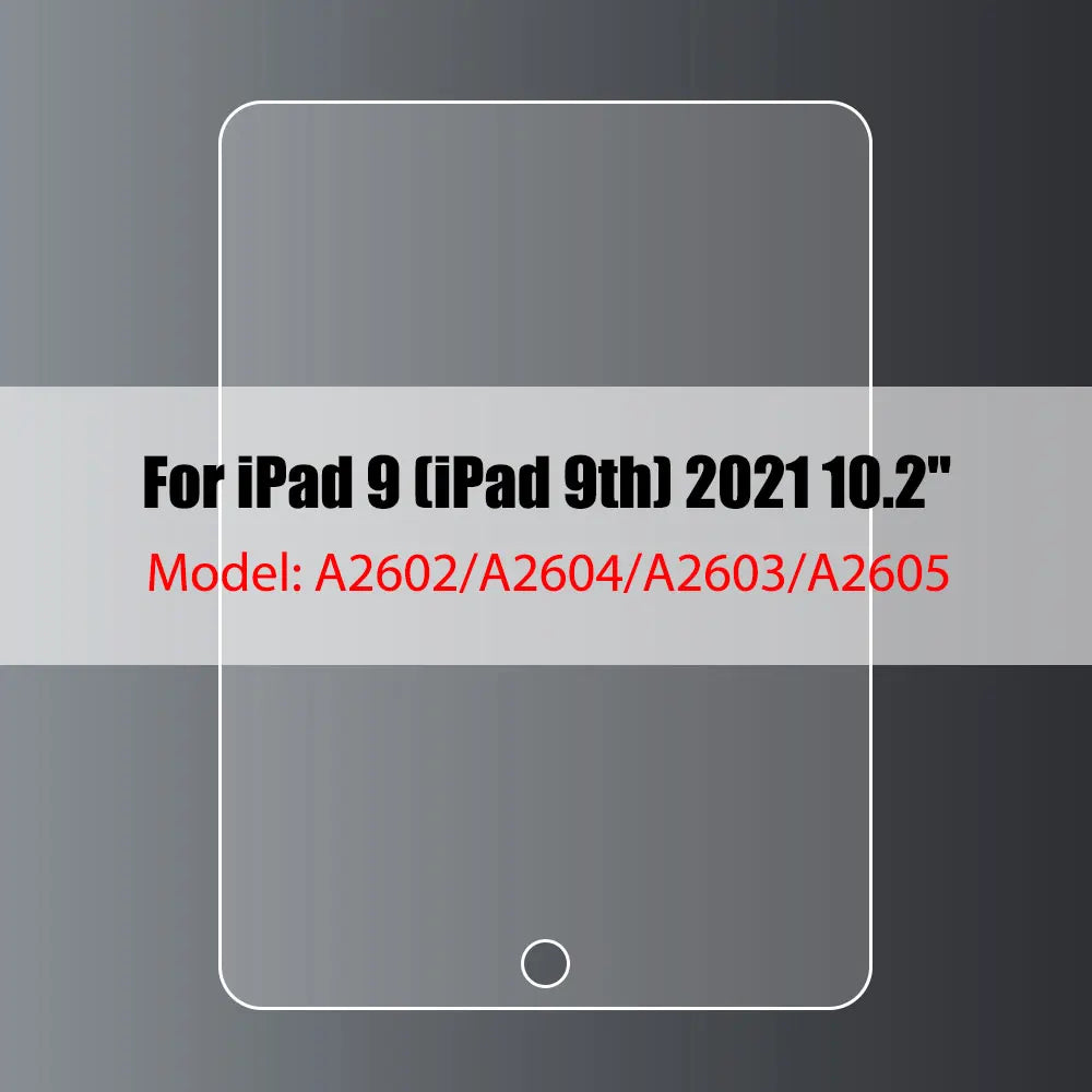 Tempered Glass Screen Protector For iPad 10.2 9.7 10. 5 10.9 Pro 11 New iPad 10 9 8 7 6 5 Air 4 3 2 Mini 2020 2021 2022