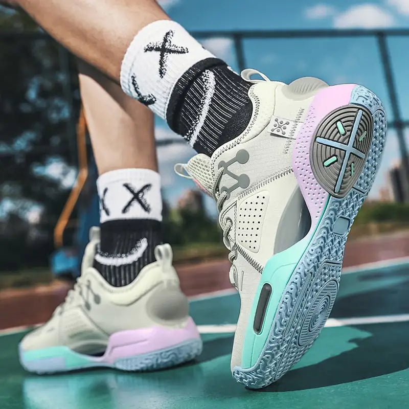 Men's Cotton Candy Basketball Sneakers