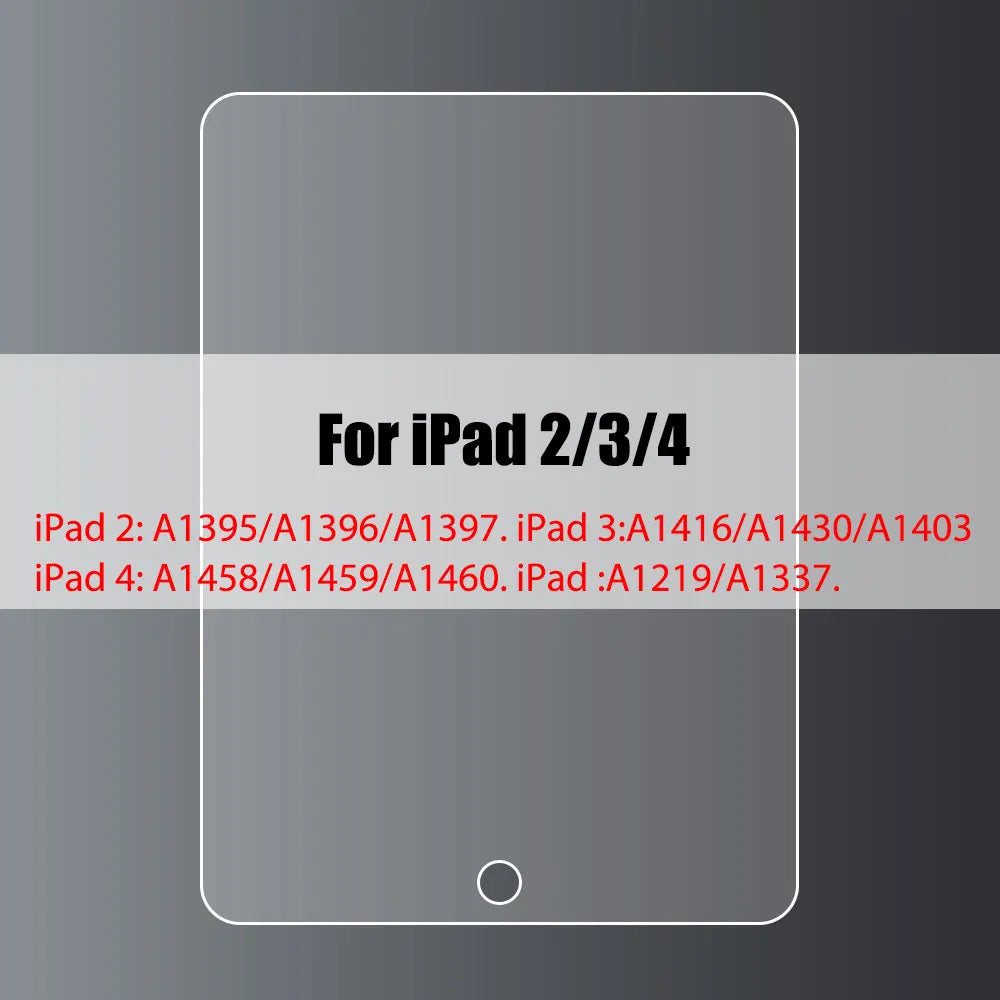 Tempered Glass Screen Protector For iPad 10.2 9.7 10. 5 10.9 Pro 11 New iPad 10 9 8 7 6 5 Air 4 3 2 Mini 2020 2021 2022