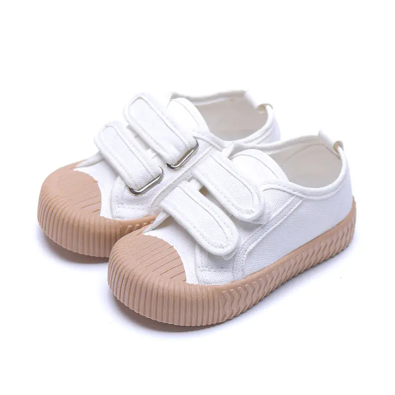 Soft Sole Velcro Canvas Sneakers for Casual Wear