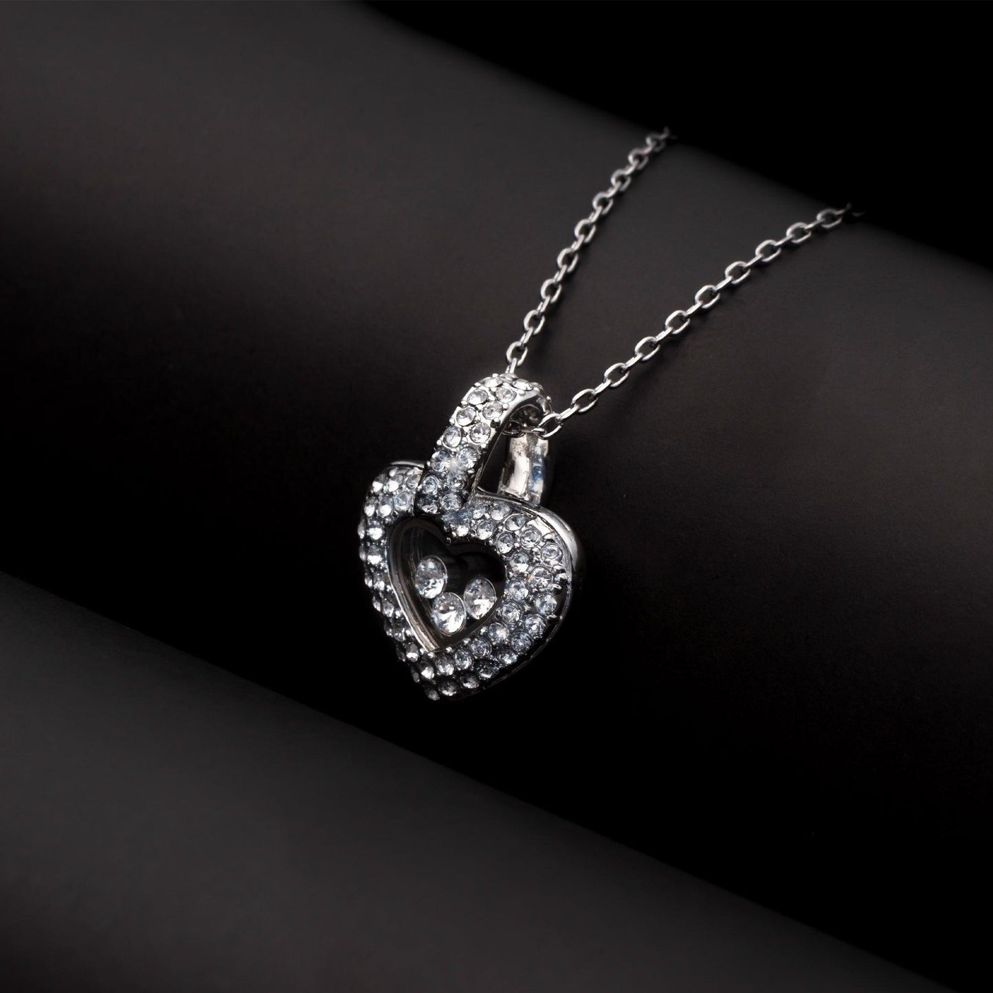 To My Beautiful Mom on My Wedding Day - Tryndi Floating Heart Necklace