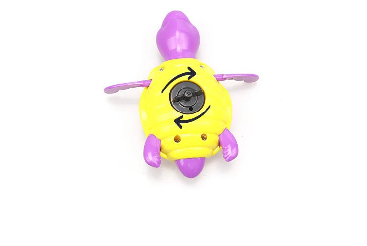 Baby Cute Animal Tortoise Classic Clockwork Water Toy Infant Swim Cartoon Turtle Wind-Up Toys Kids Summer Beach Bath Toys