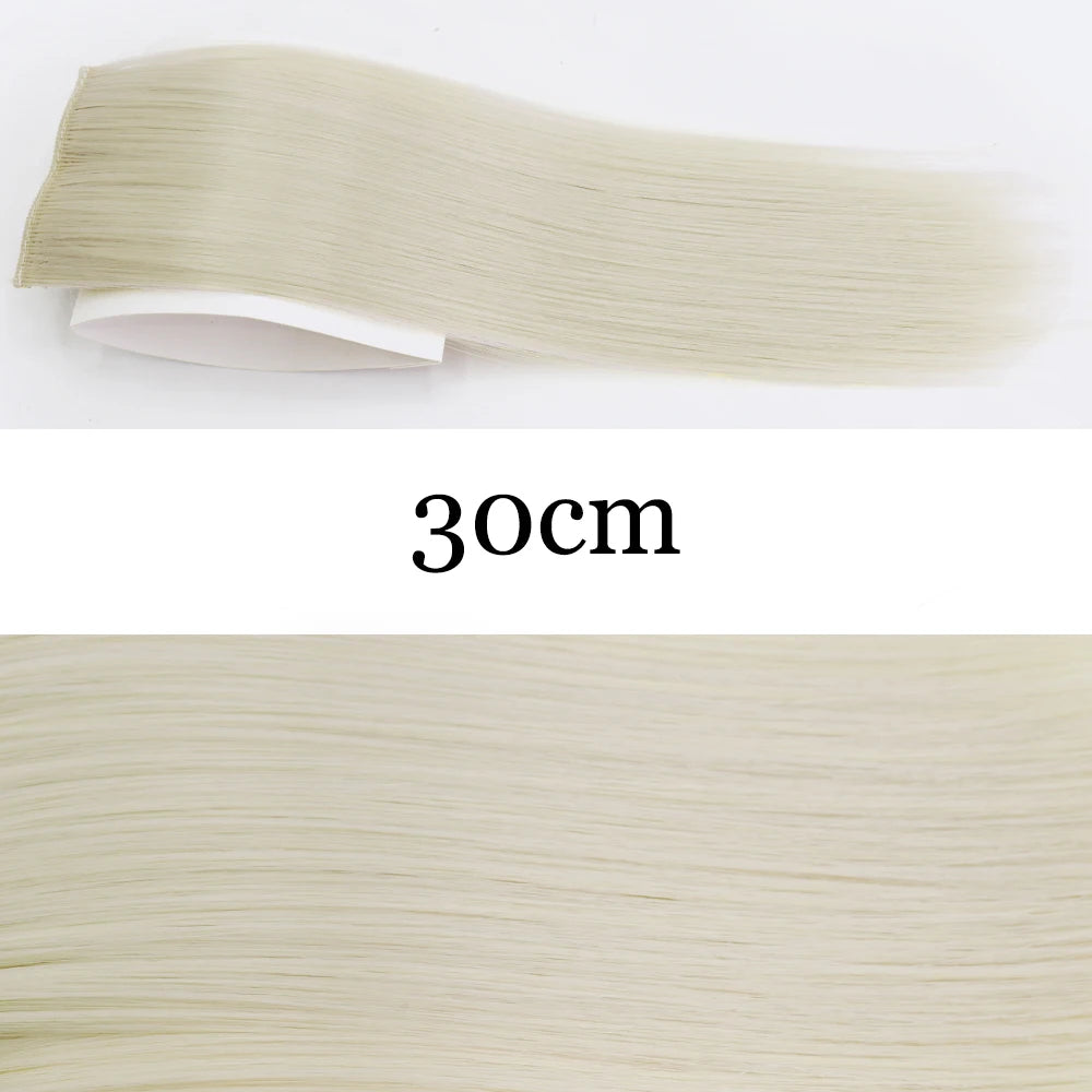 MERISI HAIR Synthetic Invisable Straight Hair Pads Clip In One Piece 2Clips Increase hair volume Hair Extensions Top Side Cover