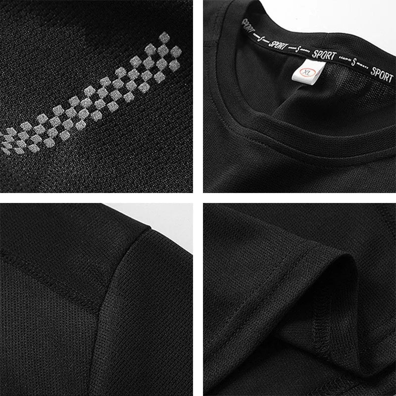 Plus Size 6xl 7xl 8xl 9xl Summer Big Tops Tees Quick Dry Slim Fit T-shirt Men Sport Mesh Short Sleeve Oversized Men's T Shirts