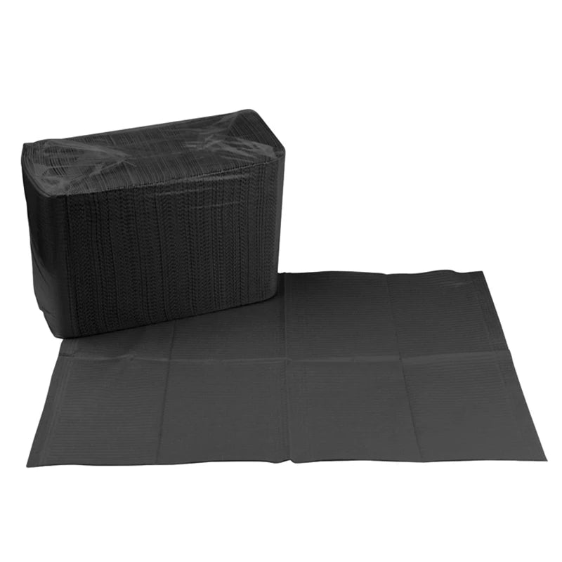 Black Disposable Tattoo Tablecloth Absorbent Tattoo Cloth Towel Cleaning Pad Medical Paper Beauty Tattoo Accessories