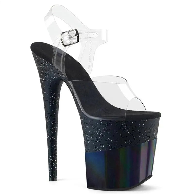 BBZAI New Pattern Pumps Superior Quality Super 20CM Thin High Heel Ladies Shoes Nightclub Sandals Waterproof Drop Shipping