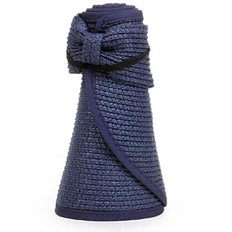 Women Summer Visors Hat Hat - Stylish and UV-Resistant for Outdoor HikingFoldable Sun Cap Wide Large Brim Beach Straw Hats Chape