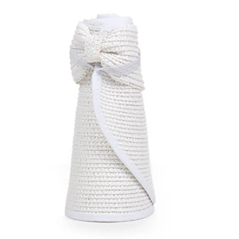 Women Summer Visors Hat Hat - Stylish and UV-Resistant for Outdoor HikingFoldable Sun Cap Wide Large Brim Beach Straw Hats Chape