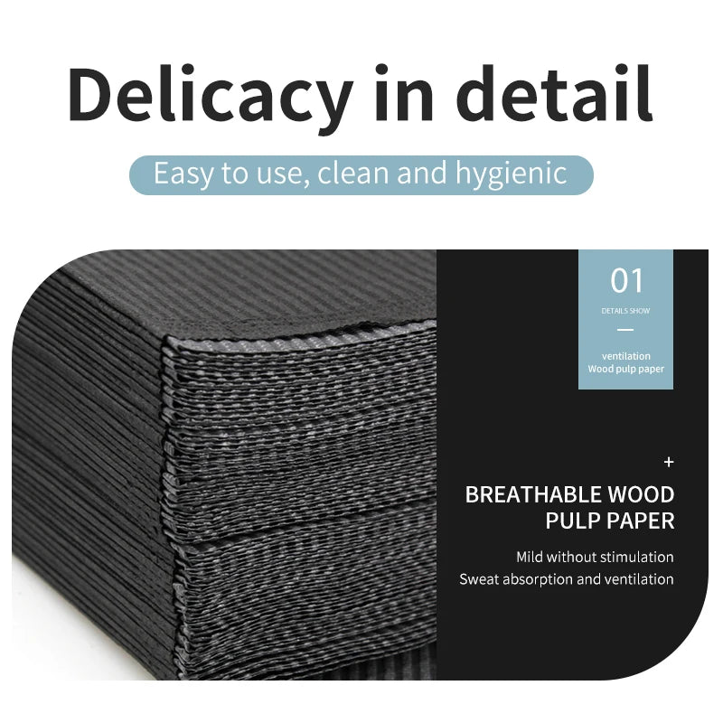 Black Disposable Tattoo Tablecloth Absorbent Tattoo Cloth Towel Cleaning Pad Medical Paper Beauty Tattoo Accessories