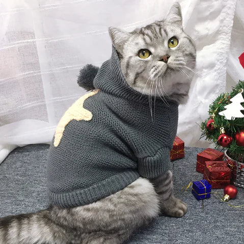 Autumn Winter Sweater for Dogs and Cats with Stars