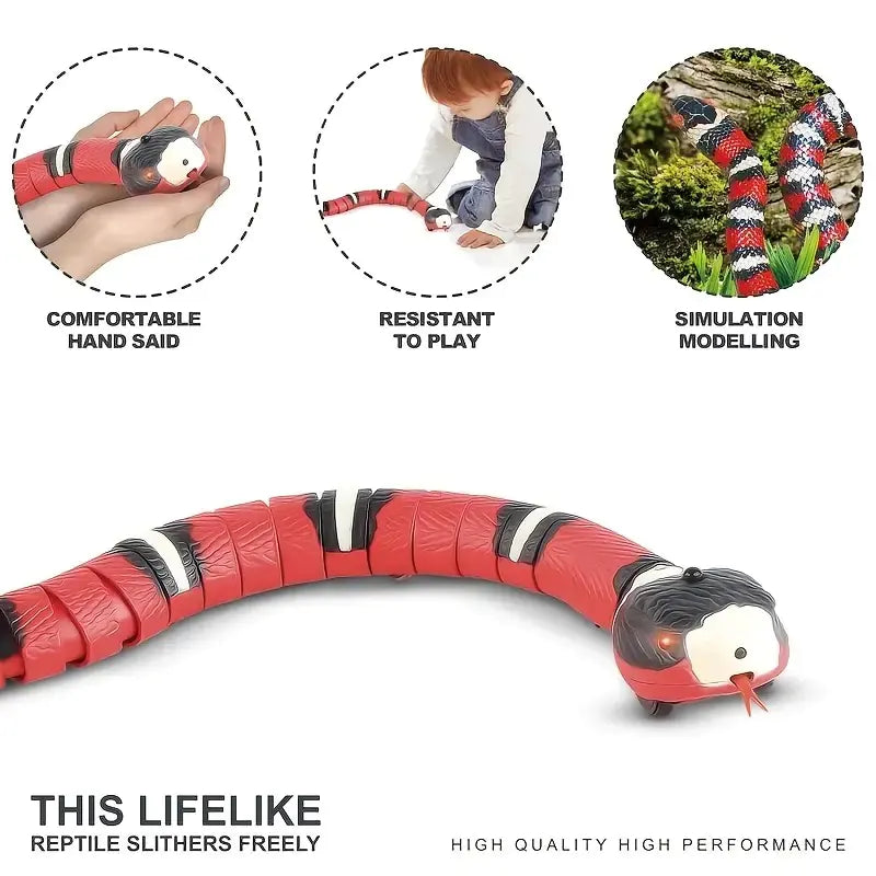 USB Charging Interactive Snake Toy for Cats - Endless Fun