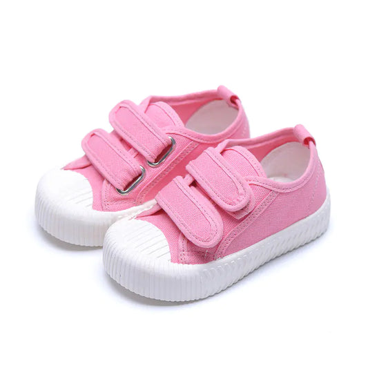 Soft Sole Velcro Canvas Sneakers for Casual Wear