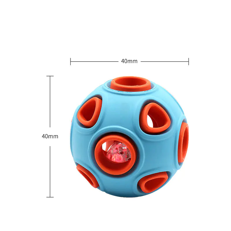 Glow-in-the-Dark Dog Toy Ball for Chewing (Medium/Large)