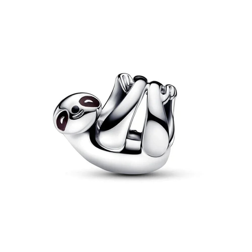 Cute Hanging Sloth Charm Fit Original Pan Bracelet DIY Women Jewelry Gift Sweet Animals Beads 2024 New Arrivals