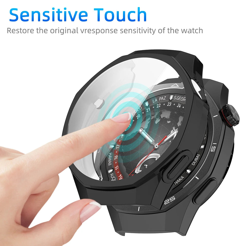 TPU Case for Huawei Watch GT 5/GT5 Pro 41/42/46mm - All-Around Protective Cover Screen Protector Anti-scratch Shell Accessories