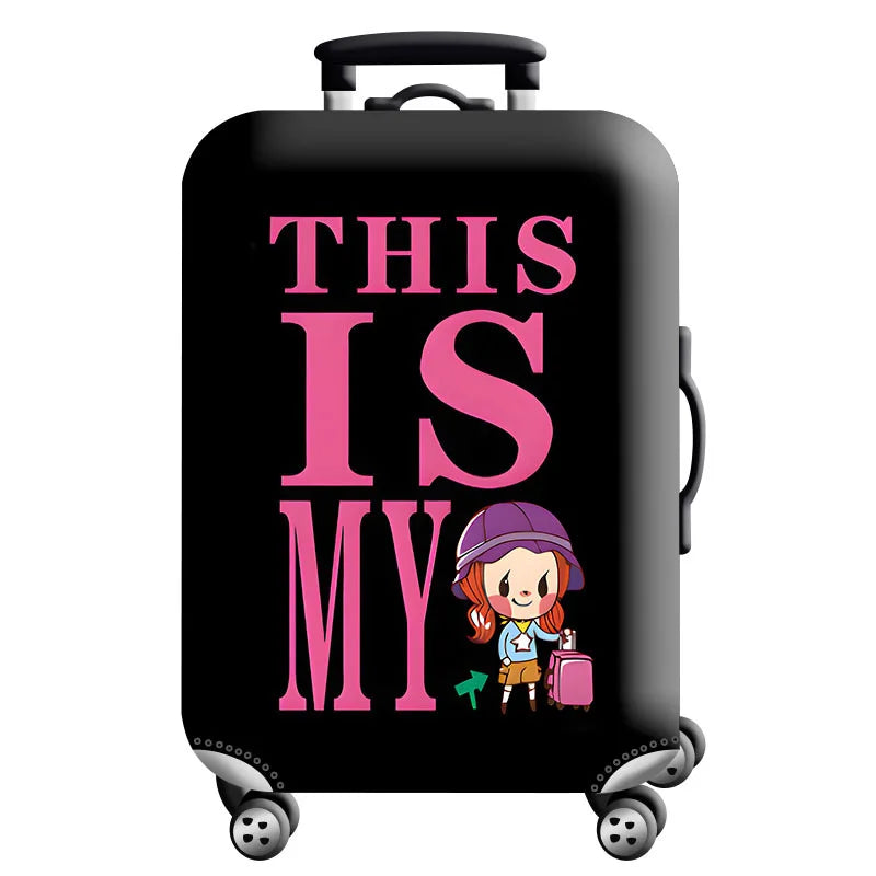 Luggage Cover Stretch Fabric Suitcase Protector Baggage Dust Case Cover Suitable for18-32 Inch Suitcase Case Travel Organizer