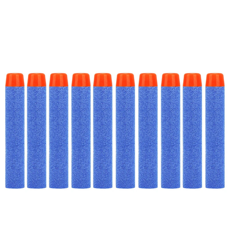 FRENSIT Blue Round Head Bullets 7.2cm for Nerf N-strike Elite Series Blasters Foam EVA Refill Darts Kids Toy Guns Accessories