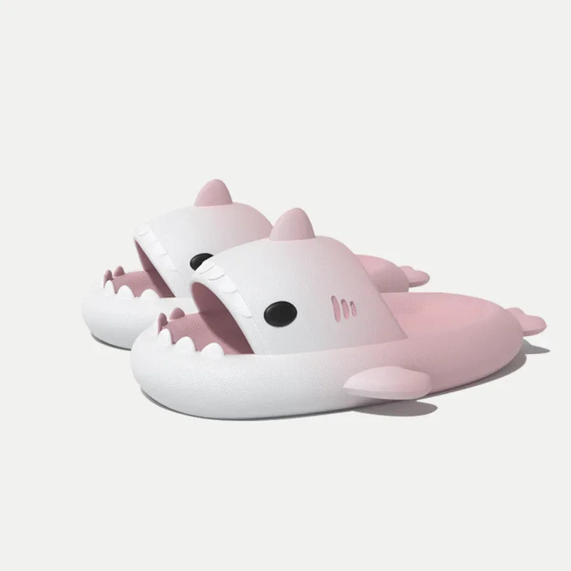 Home Shark Slippers Cloud Women Slides Clapper Summer Beach Indoor Soft Eva Sandal Men Male Non Slip Gradient Shoe Ladies Female