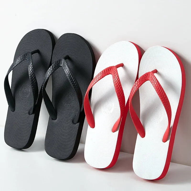 Comfortable Flat Heels Soft Non Slip Summer Slippers Men's Beach Shoes 2025 Casual Wearable Flip Flops for Man Indoor Outdoor