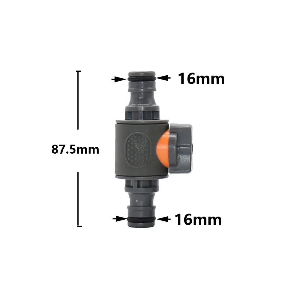 Garden Hose Quick Connector 1/2 3/4 1 Inch Pipe Coupler Stop Water Connector 16/20/32mm Repair Joint Irrigation System Fitting