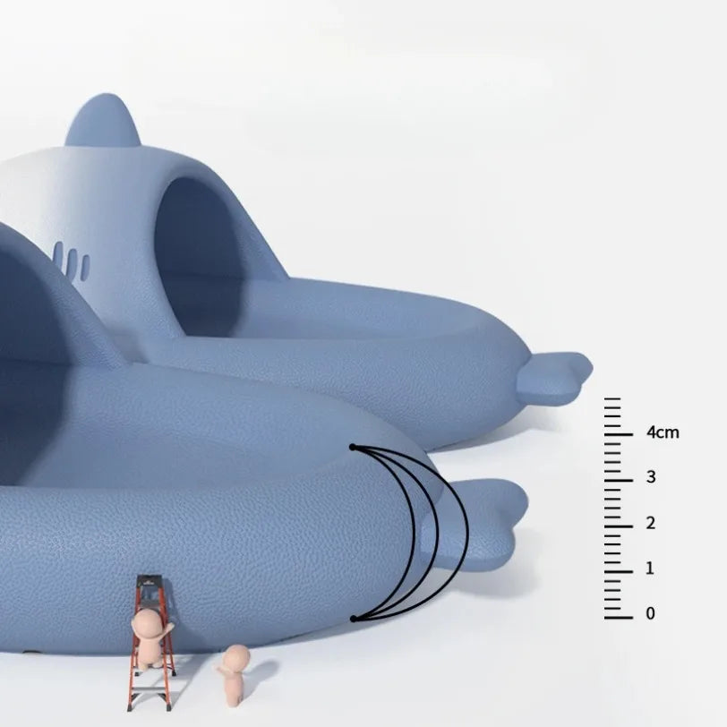 Home Shark Slippers Cloud Women Slides Clapper Summer Beach Indoor Soft Eva Sandal Men Male Non Slip Gradient Shoe Ladies Female