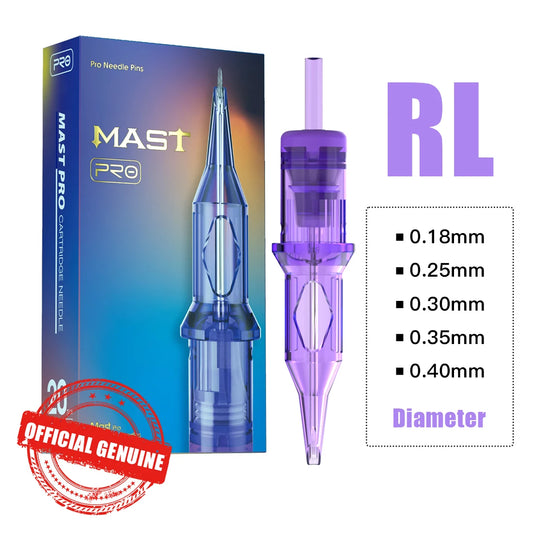 Mast Pro Tattoo Cartridge Needles RL Disposable Round Liner Universal Tattoo Cartridges 0.18/0.25/0.30/0.35/0.40mm Needles