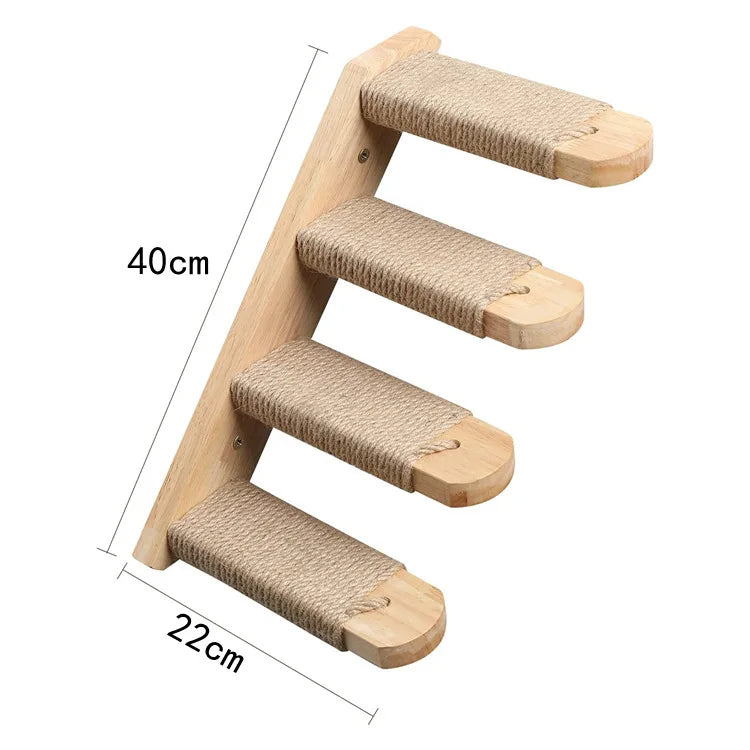 Wall Mounted Cat Tree Scratching Post