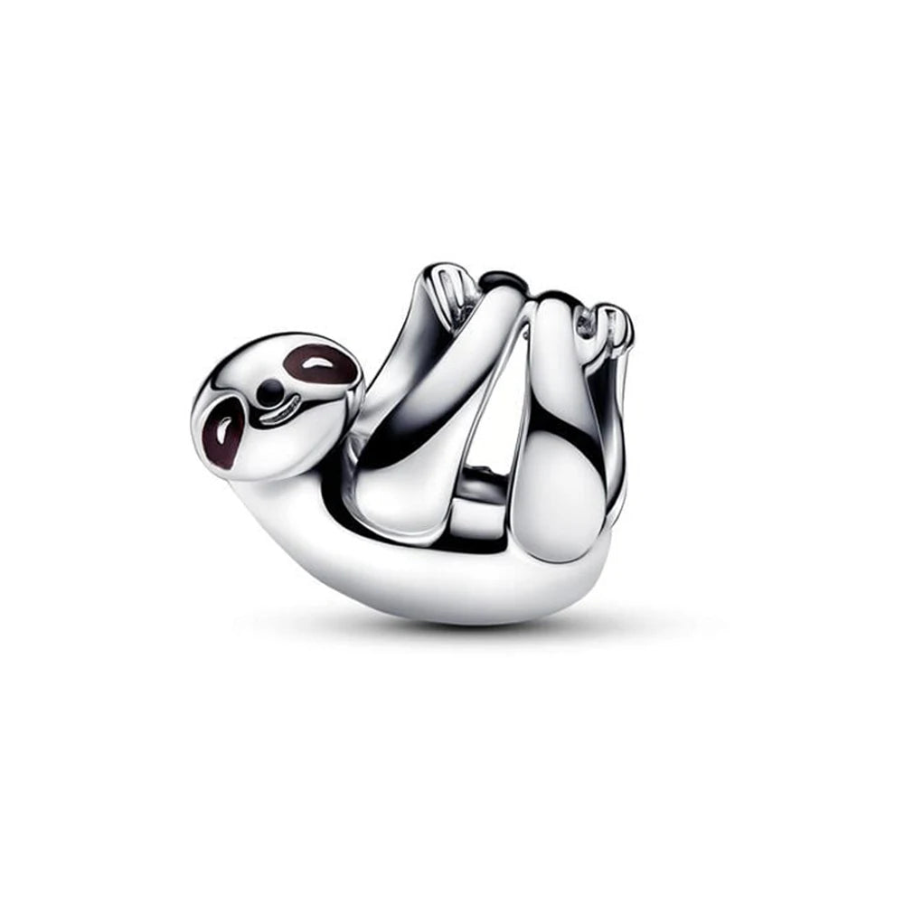 Cute Hanging Sloth Charm Fit Original Pan Bracelet DIY Women Jewelry Gift Sweet Animals Beads 2024 New Arrivals