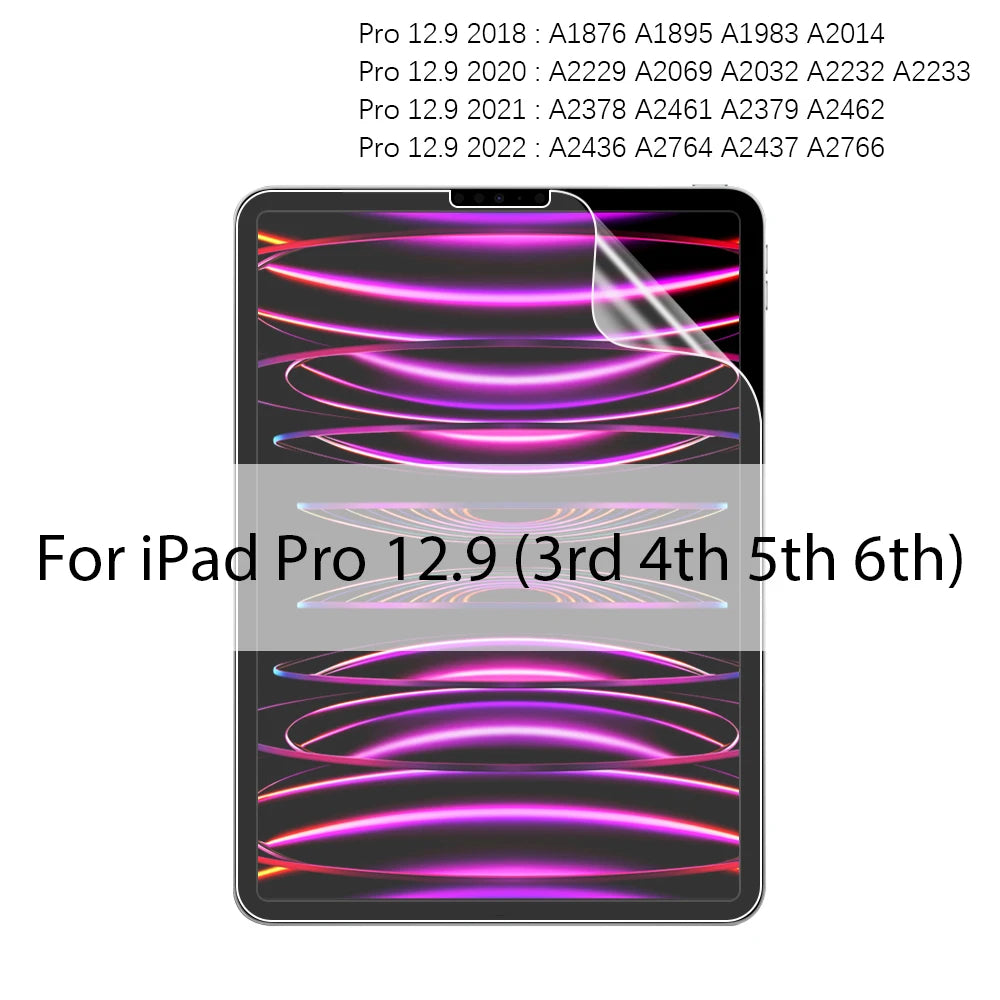 Like Paper Film Screen Protector For Ipad Pro 13 12.9 11 2025 M4 Air 4 5 3 10th 9th 8th 7th Generation Mini 6 7Matte Film Writer