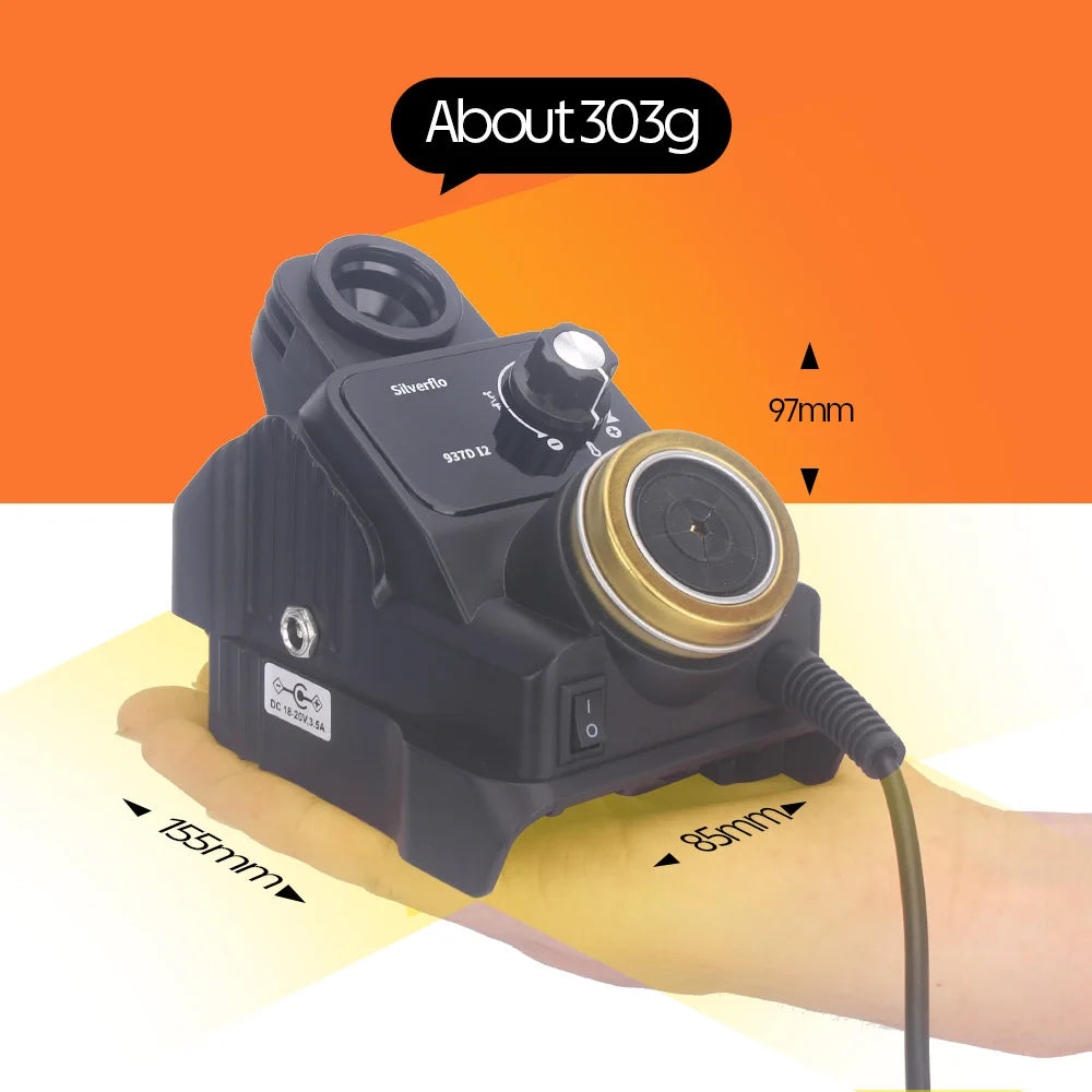 Silverflo 937DI Cordless Soldering Station Portable Soldering Station with Sleep Mode for DEWALT/Milwaukee/MAKITA/Battery 18/20V