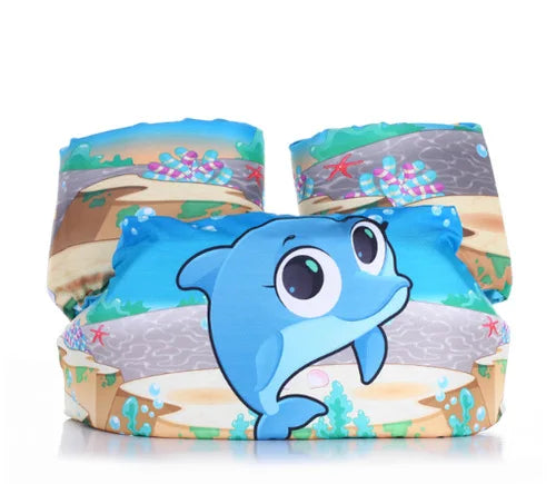 Baby Float Cartoon Arm Sleeve Life Jacket Swimsuit Foam Safety Swimming Training Floating Pool Float Swimming Ring