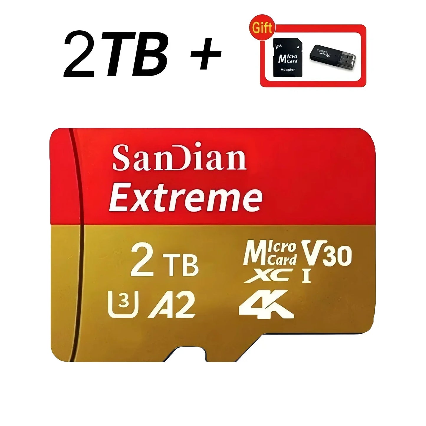 Original Flash Card 512GB Memory Card Large Capacity Micro TF Card 128GB 256GB High Speed SD Cards for PC/Phone/Camera/Mac