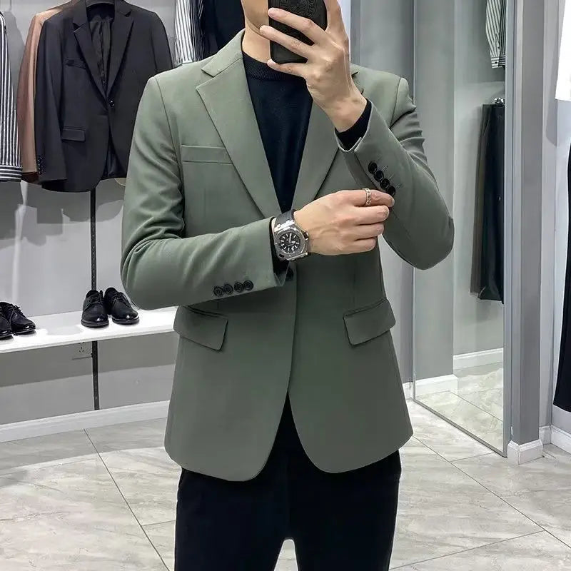 Dress Business Men's Suit Jackets Plus Big Size Oversize Coat Black Vintage Summer Classic Fashion 2024 Male Blazer New in Suits