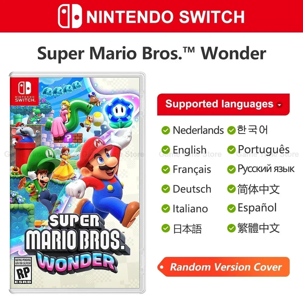 Super Mario Nintendo Switch Games Mario Bros Wonder Kart 8 RPG Mario Strikers Odyssey 3D World Fury U Deluxe Party Superstars