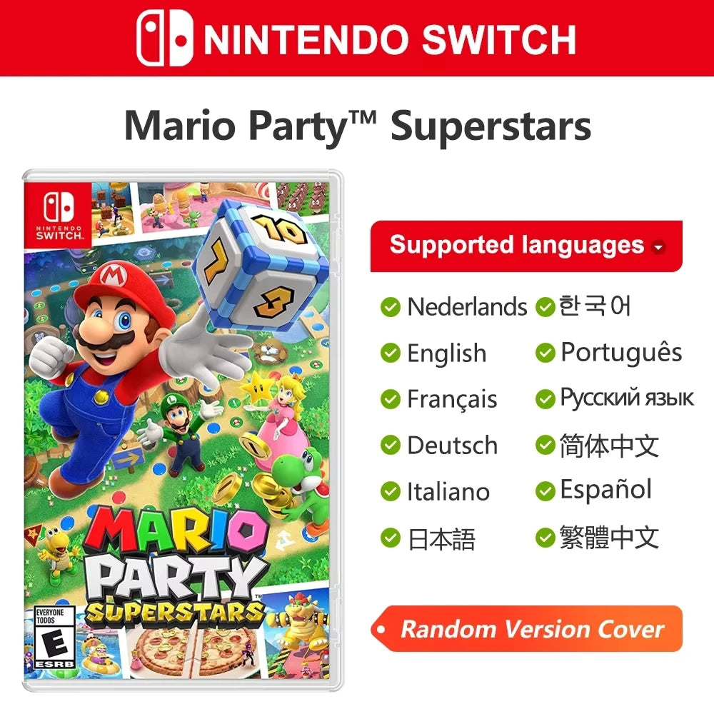 Super Mario Nintendo Switch Games Mario Bros Wonder Kart 8 RPG Mario Strikers Odyssey 3D World Fury U Deluxe Party Superstars