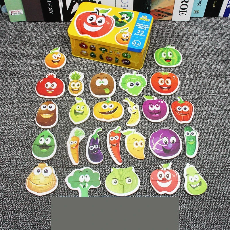 Kids Animal Puzzles for Toddlers 1 2 3 Years Boys Girls Learning Animals Memory Card Matching Game Educational Toys For Children