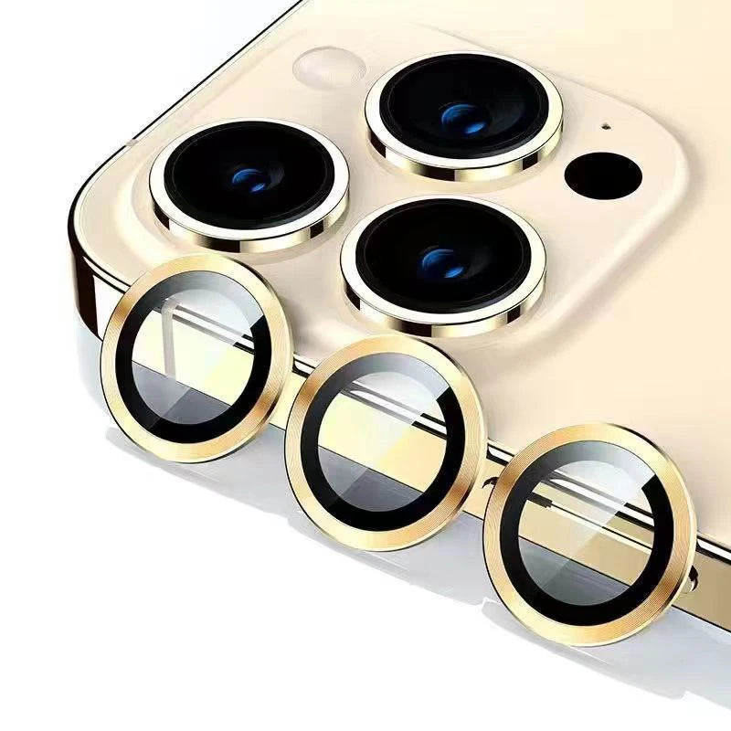 Lens Metal Ring Protector Glass for iPhone 11 12 13 Pro Max Camera Lens Protection On iPhone 15Pro 13Pro 14 Pro Max Camera Film