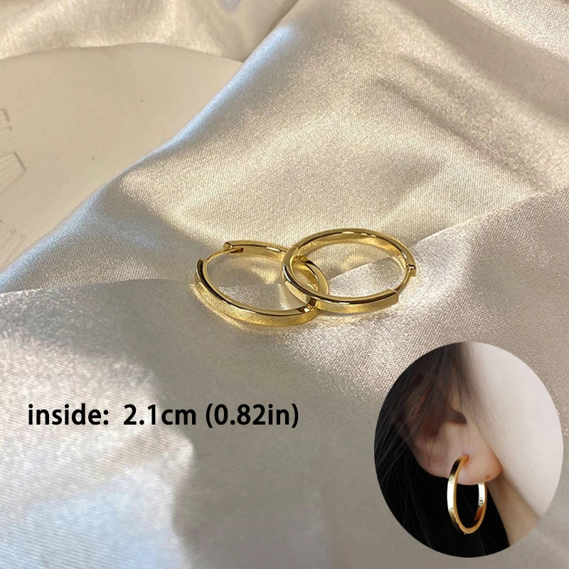 Trendy High-quality Twisted Hoop Earrings  Ear Rings for Women Silver Color Designer Jewelry New Arrival 2022