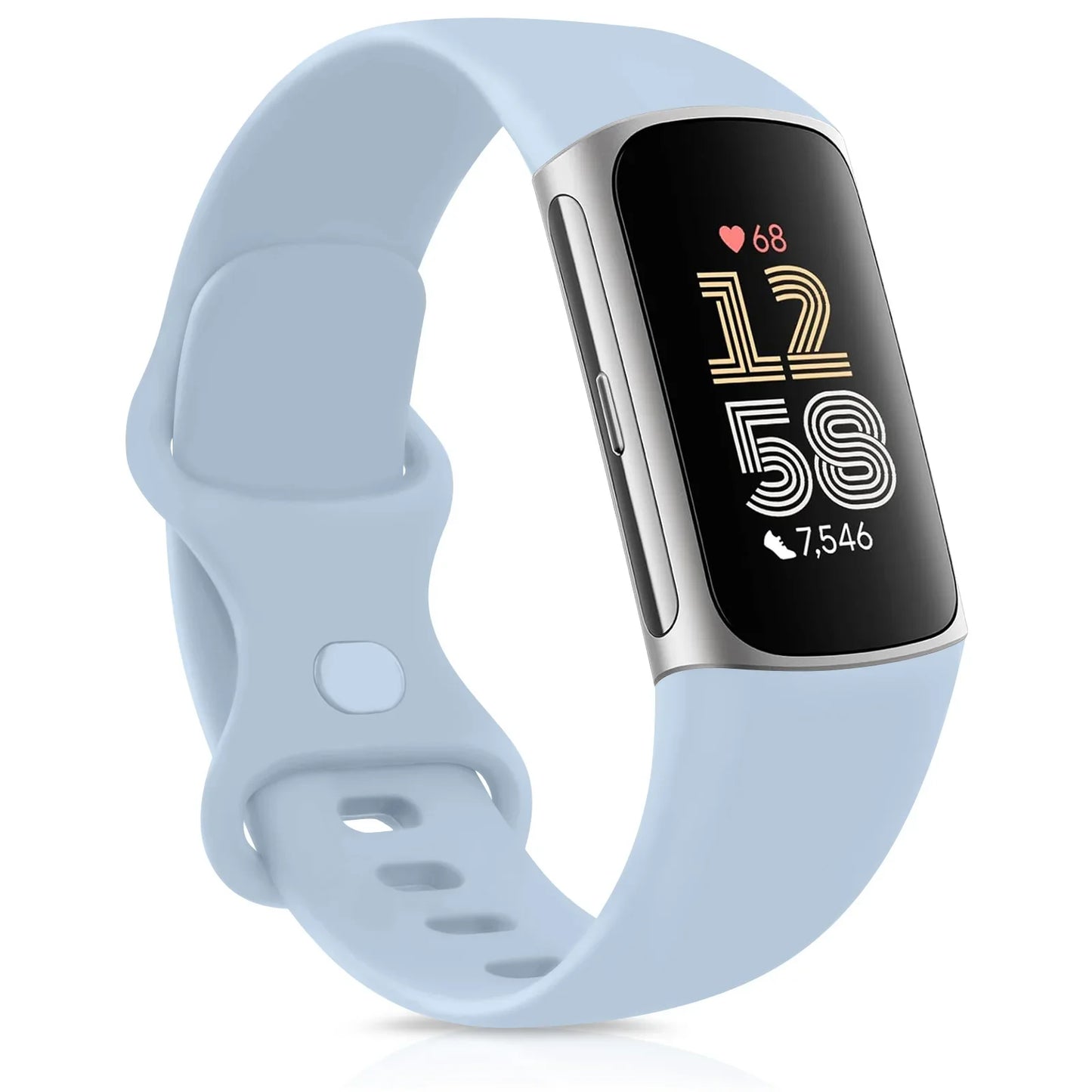 Smartwatch Band for Fitbit Charge 5 6 Strap Adjustable Watchband for Fitbit Charge 5/Charge 6 Correa Wistband Replacement Bands