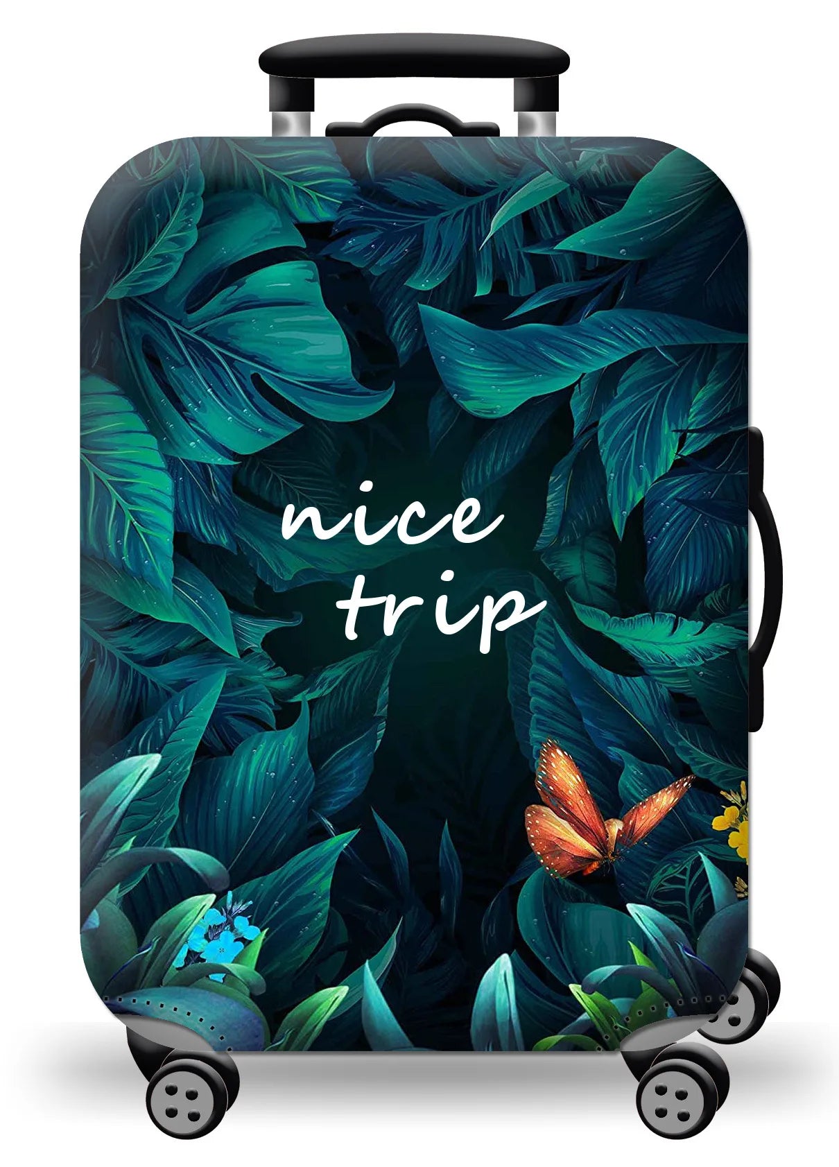 Luggage Cover Stretch Fabric Suitcase Protector Baggage Dust Case Cover Suitable for18-32 Inch Suitcase Case Travel Organizer