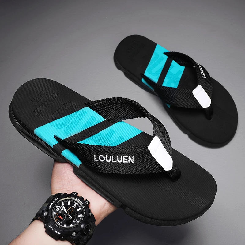 Men's Flip Flops Men Home Slippers Casual Beach Shoes Size 39-45